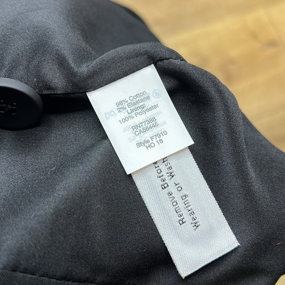 Madewell Black Crushed Velvet Blazer Size 00 - Picture 9 of 9